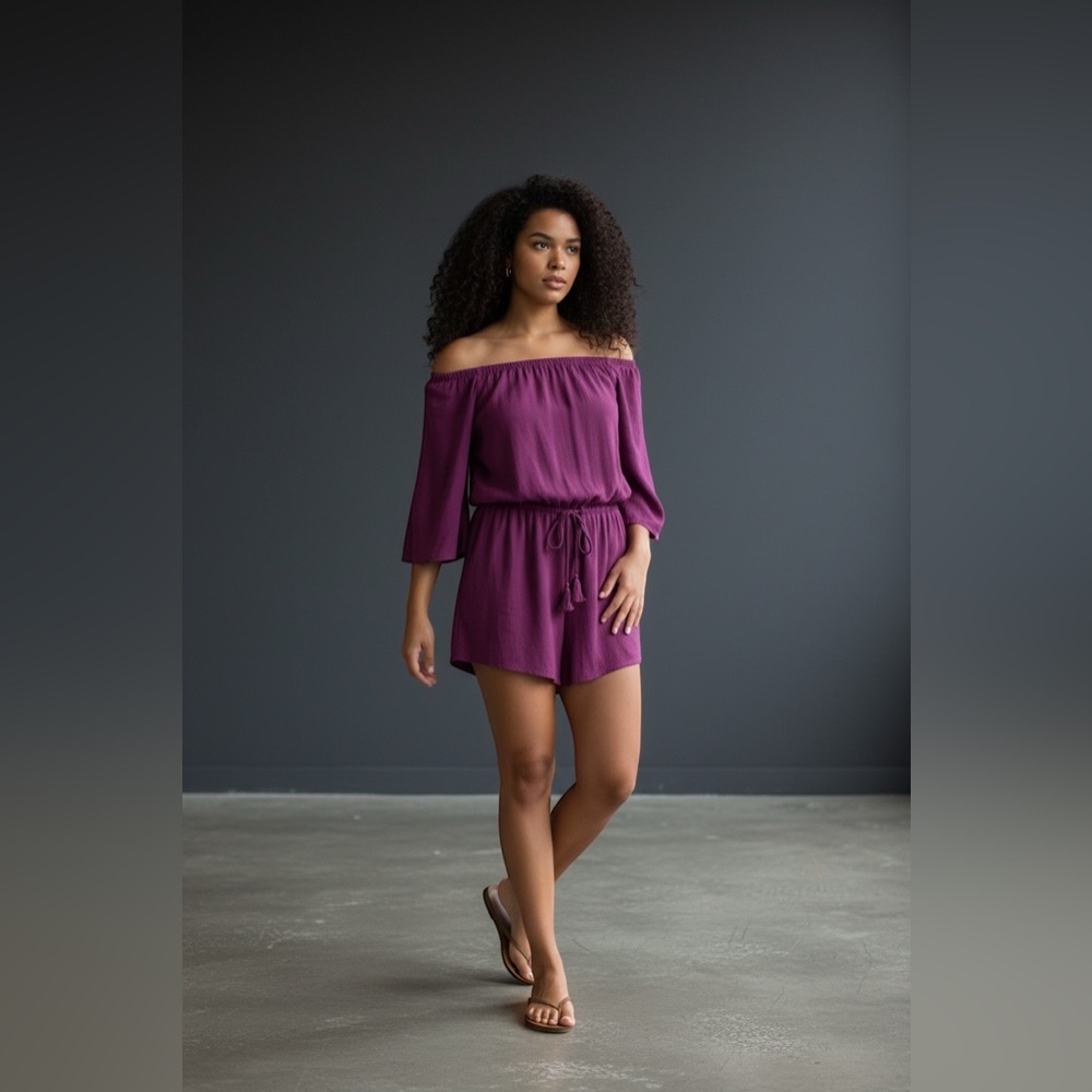 WHITE HOUSE BLACK MARKET Off-the-Shoulder Romper